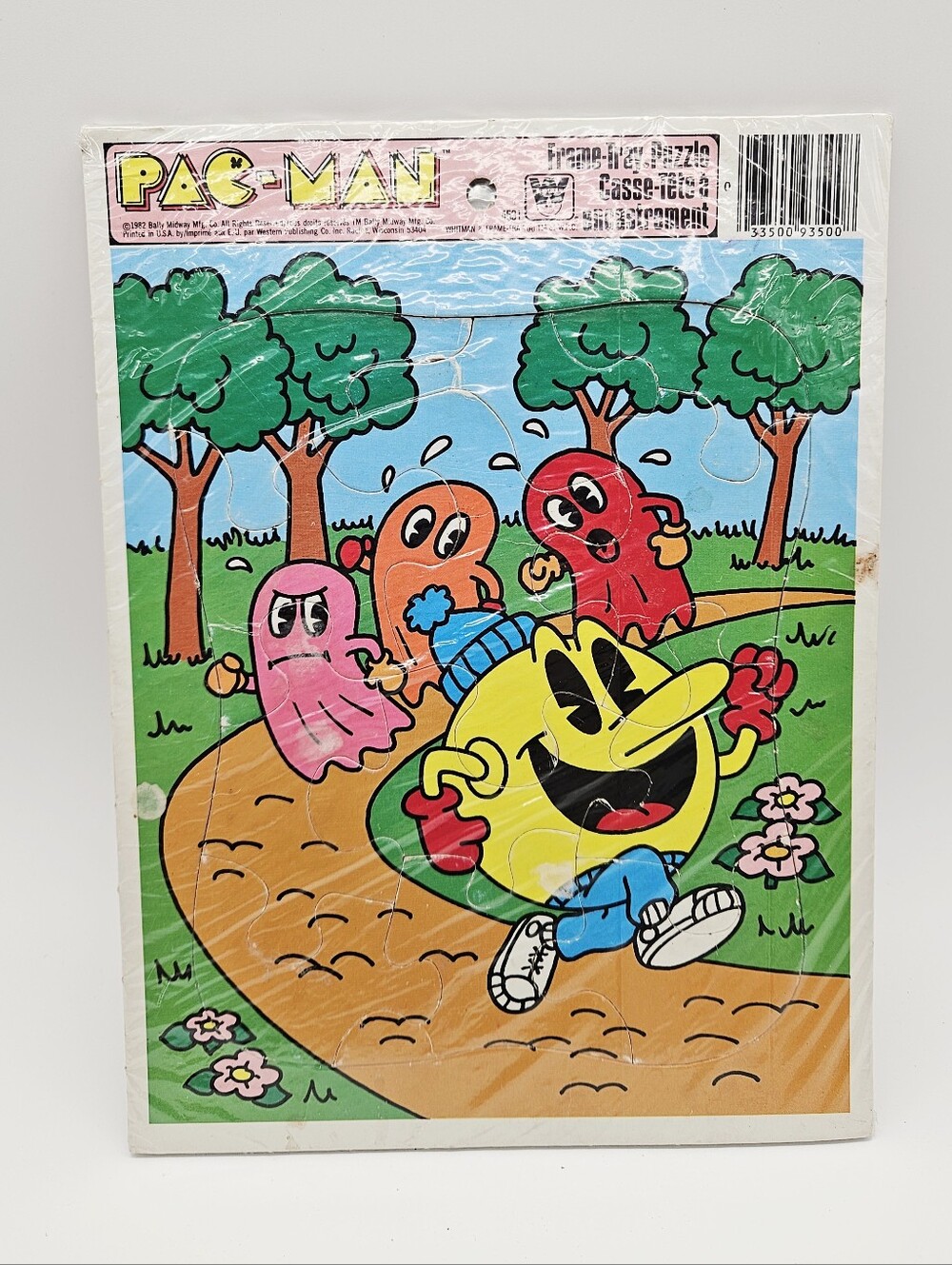VINTAGE | 1982 Pac-Man frame tray puzzle
